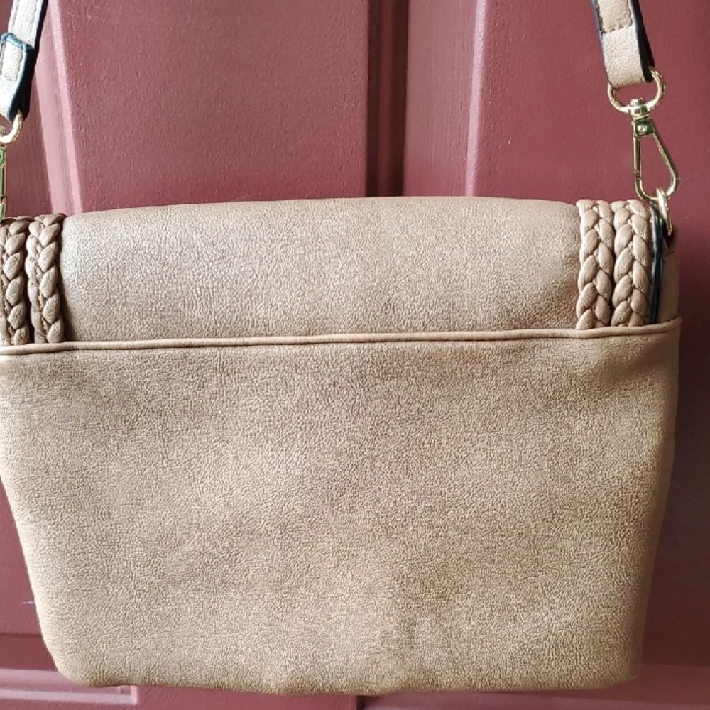 Torrid Tan Braided Crossbody Bag 9 X 11 - Picture 8 of 8